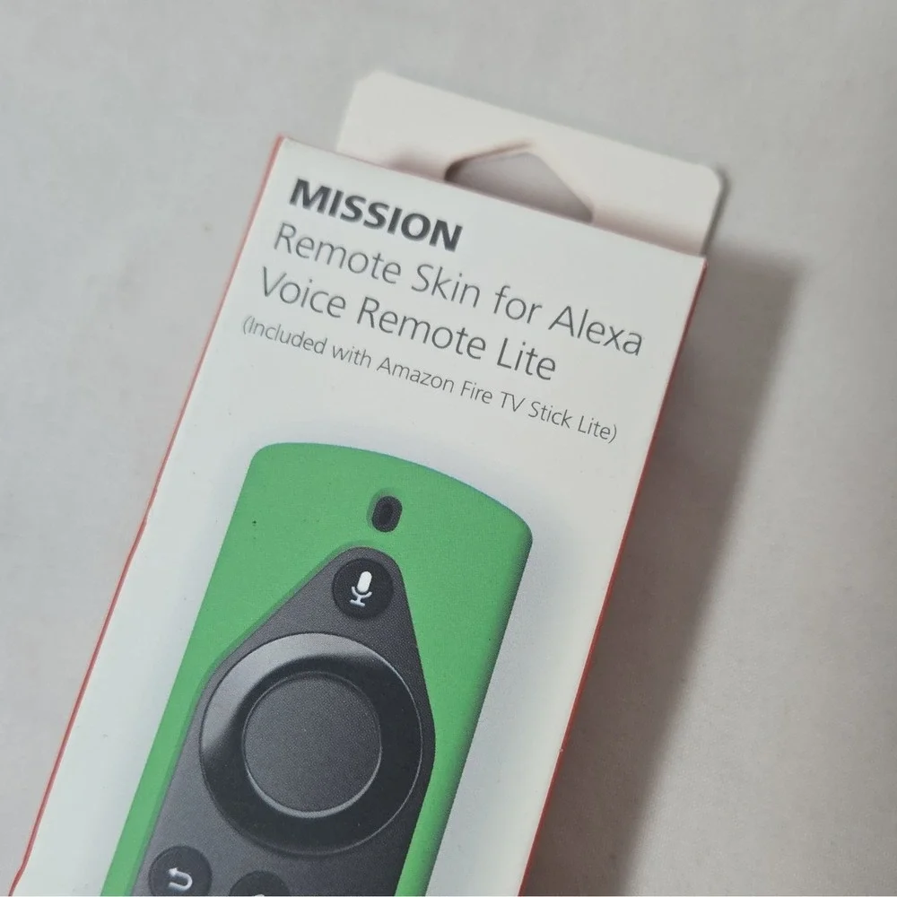 MISSION Remote Skin Silicone Cover for Alexa Voice Remote Lite, Irish Green